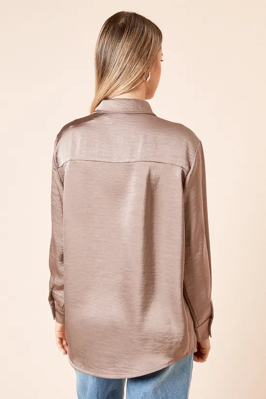 Satin Oversized Shirt